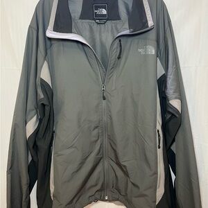 The North Face Urban Gorpcore: Vintage Grey & Black Windbreaker Shell Jacket